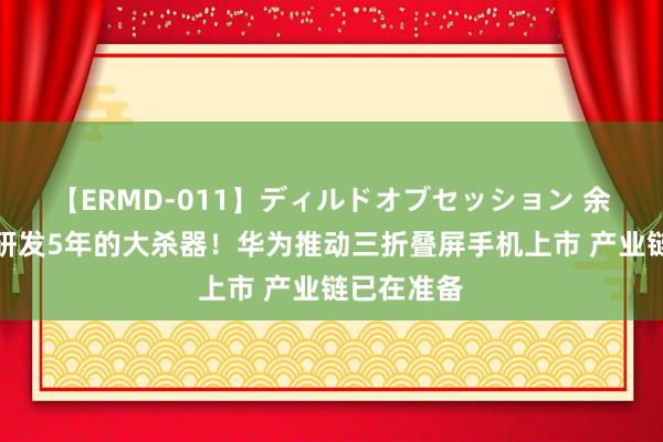 【ERMD-011】ディルドオブセッション 余承东自曝研发5年的大杀器！华为推动三折叠屏手机上市 产业链已在准备