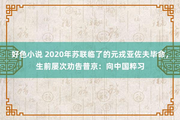 好色小说 2020年苏联临了的元戎亚佐夫毕命，生前屡次劝告普京：向中国粹习