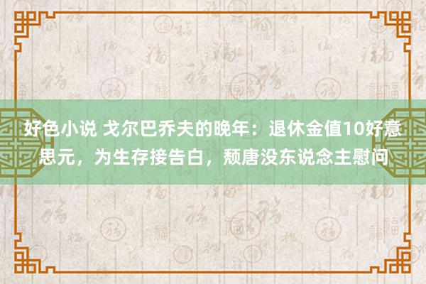 好色小说 戈尔巴乔夫的晚年：退休金值10好意思元，为生存接告白，颓唐没东说念主慰问