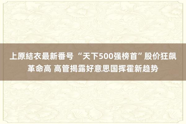 上原結衣最新番号 “天下500强榜首”股价狂飙革命高 高管揭露好意思国挥霍新趋势